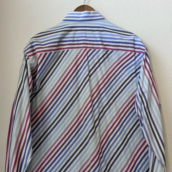 🆕 Ted Baker Striped Dress Shirt - Picture 5 of 10